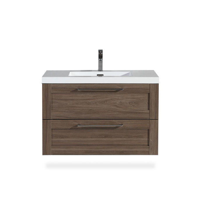 Yerger 36" WallMounted Single Bathroom Vanity Set & Reviews AllModern